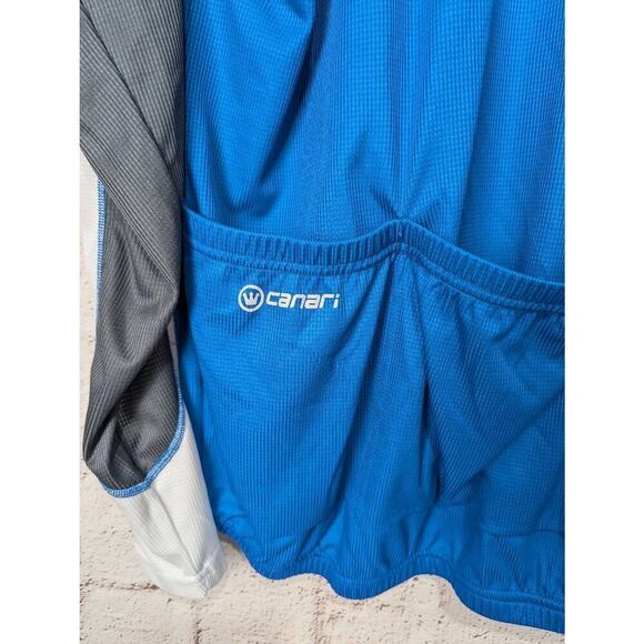 Canari Men's Long Sleeve Full Zip Cycling Lightweight Jacket Windbreaker Rain Ex - Picture 5 of 10